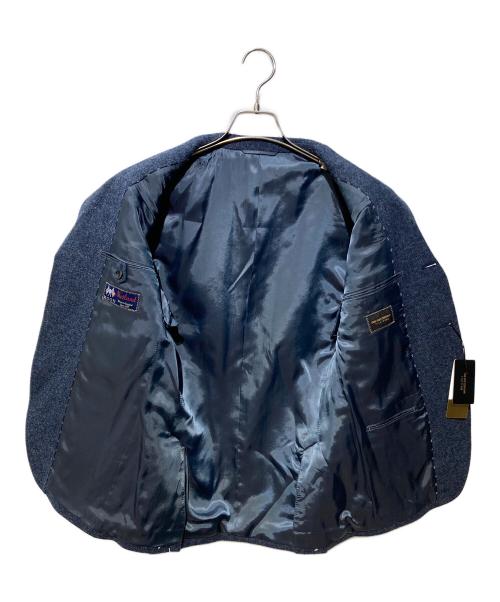 THE SUIT COMPANY（ザ・スーツカンパニー）THE SUIT COMPANY (ザ・スーツカンパニー) ウールツイードテーラードジャケット ネイビー サイズ:170cm-6dropの古着・服飾アイテム