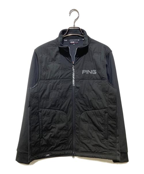 PiNG（ピン）PiNG (ピン) ピンソニックハイブリッドフルジップブルゾン ブラック サイズ:Mの古着・服飾アイテム