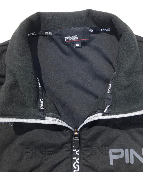 PiNG（ピン）PiNG (ピン) ピンソニックハイブリッドフルジップブルゾン ブラック サイズ:Mの古着・服飾アイテム