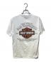 HARLEY-DAVIDSON (ハーレーダビッドソン) ヘンリーネックTシャツ ホワイト サイズ:M：4000円