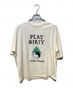 genzai×TEAM TOMODACHIゲンザイ×チームトモダチ）の古着「Tシャツ」｜ベージュ