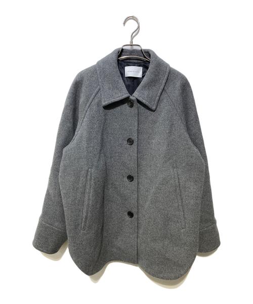 Adam et Rope（アダム エ ロペ）Adam et Rope (アダム エ ロペ) Super140'sメルトンシャツコート グレー サイズ:SIZE36の古着・服飾アイテム