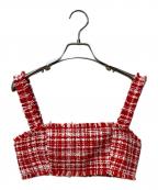 SELF PORTRAITセルフ ポートレイト）の古着「Crop Top」｜レッド