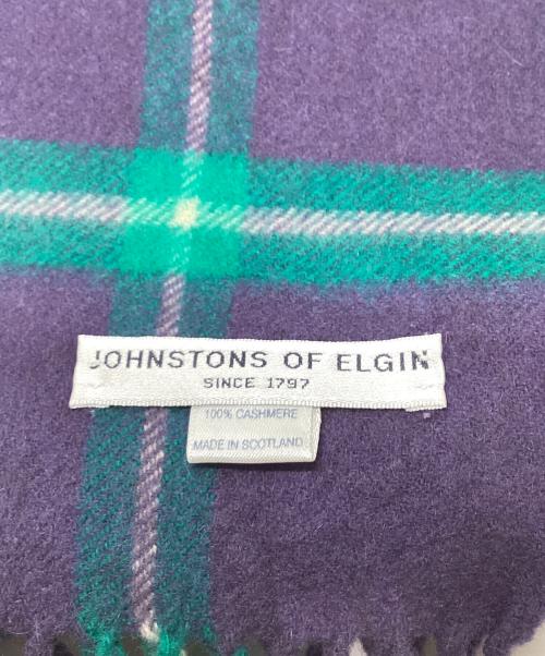 JOHNSTONS OF ELGIN（ジョンストンズ オブ エルガン）JOHNSTONS OF ELGIN (ジョンストンズ オブ エルガン) マフラー パープルの古着・服飾アイテム