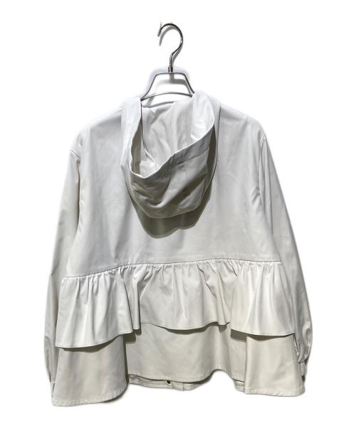CELFORD（セルフォード）CELFORD (セルフォード) ティアードフリル撥水ブルゾン ホワイト サイズ:Mの古着・服飾アイテム