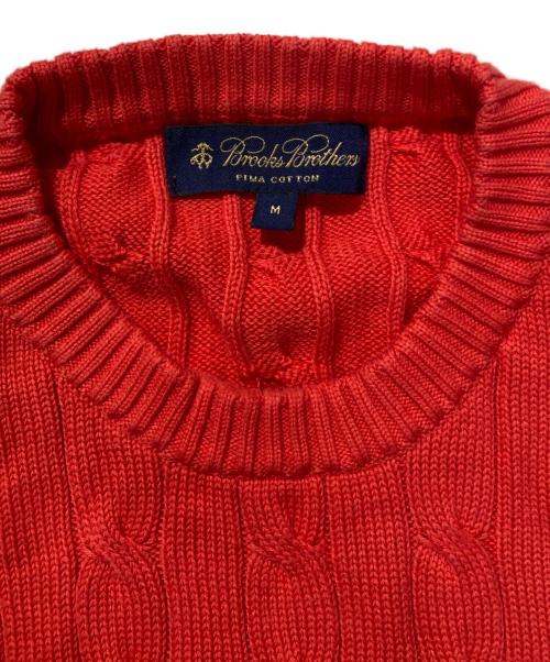 BROOKS BROTHERS（ブルックスブラザーズ）BROOKS BROTHERS (ブルックスブラザーズ) クルーネックニット レッド サイズ:Mの古着・服飾アイテム