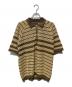 BEAMS（ビームス）の古着「Half Zip Knit Polo Jacquard」｜ベージュ