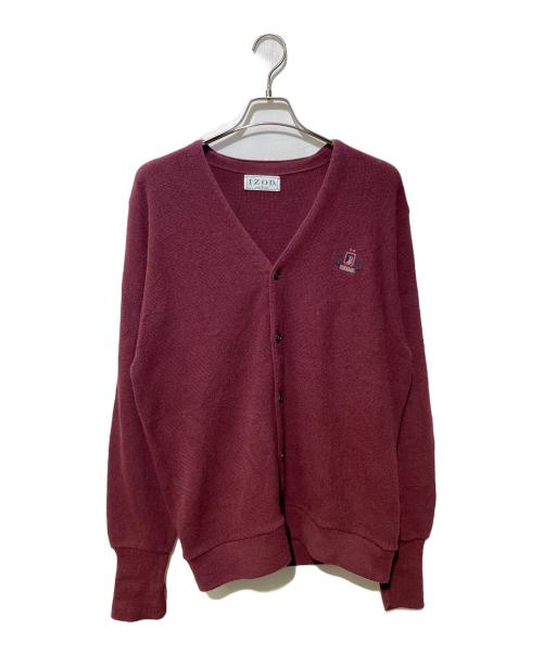 IZOD（アイゾッド）IZOD (アイゾッド) カーディガン ワインレッド サイズ:Lの古着・服飾アイテム