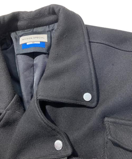 MAISON SPECIAL（メゾンスペシャル）MAISON SPECIAL (メゾンスペシャル) ダブルライダースジャケット ブラック サイズ:SIZE 02の古着・服飾アイテム