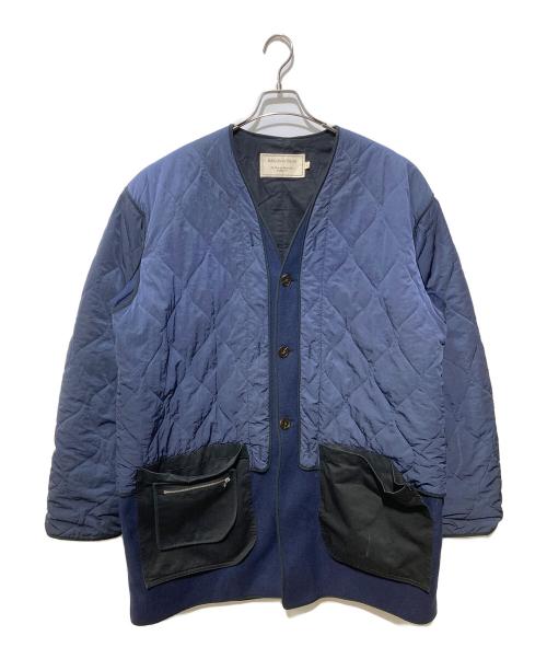 maison kitsune（メゾンキツネ）maison kitsune (メゾンキツネ) キルティングコートライナー付き ネイビー サイズ:Lの古着・服飾アイテム