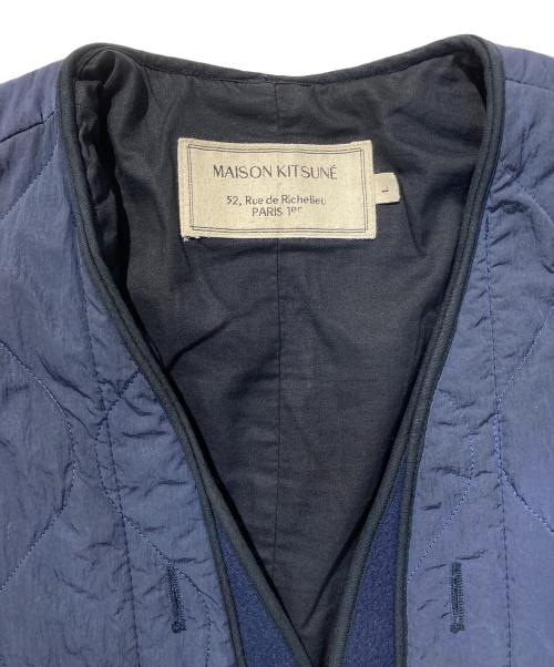 maison kitsune（メゾンキツネ）maison kitsune (メゾンキツネ) キルティングコートライナー付き ネイビー サイズ:Lの古着・服飾アイテム
