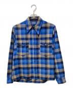PENDLETONペンドルトン）の古着「チェックウールシャツ」｜ブルー