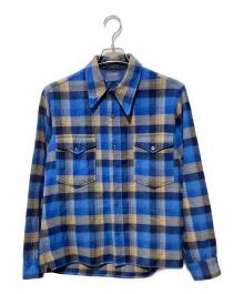 PENDLETON（ペンドルトン）の古着「チェックウールシャツ」｜ブルー