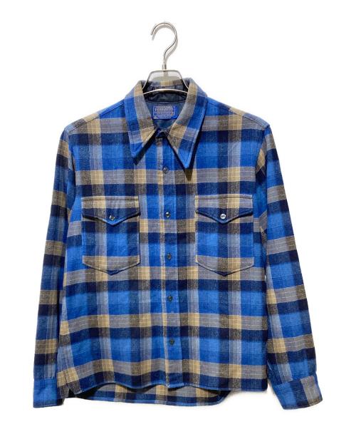 PENDLETON（ペンドルトン）PENDLETON (ペンドルトン) チェックウールシャツ ブルー サイズ:15 1/2の古着・服飾アイテム