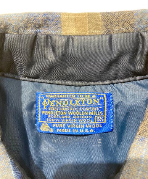 PENDLETON（ペンドルトン）PENDLETON (ペンドルトン) チェックウールシャツ ブルー サイズ:15 1/2の古着・服飾アイテム