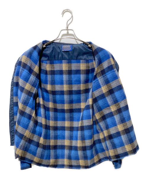 PENDLETON（ペンドルトン）PENDLETON (ペンドルトン) チェックウールシャツ ブルー サイズ:15 1/2の古着・服飾アイテム