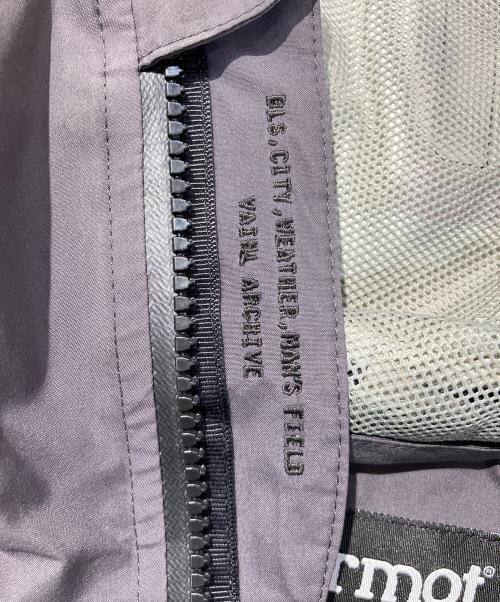 MARMOT（マーモット）MARMOT (マーモット) vainl archive (ヴァイナルアーカイブ) ロゴフルジップジャケット グレー サイズ:Sの古着・服飾アイテム