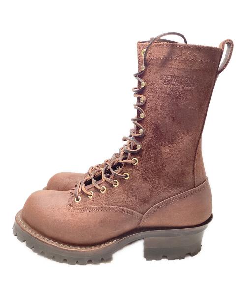 DREW'S BOOTS（ドリューズ ブーツ）DREW'S BOOTS (ドリューズ ブーツ) ALL BROWN ROUGHOUT　ブーツ ブラウン サイズ:8Fの古着・服飾アイテム
