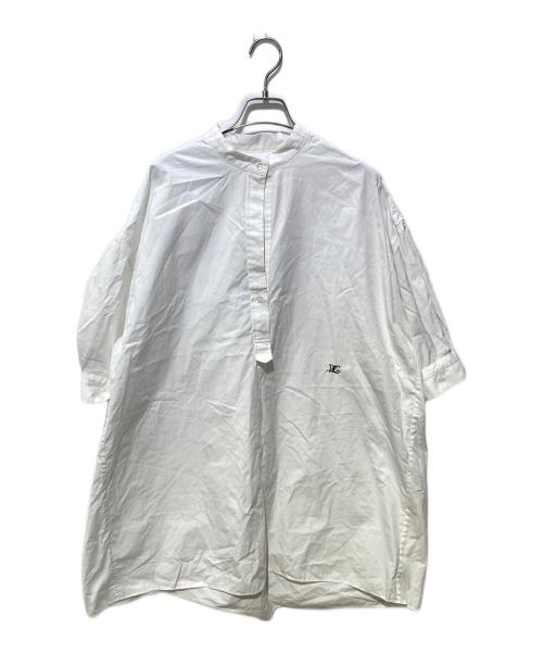 Whim Gazette（ウィムガゼット）Whim Gazette (ウィムガゼット) 刺繍チュニックシャツ ホワイト サイズ:FREEの古着・服飾アイテム