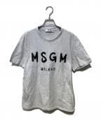 MSGMエムエスジーエム）の古着「ロゴTシャツ」｜グレー