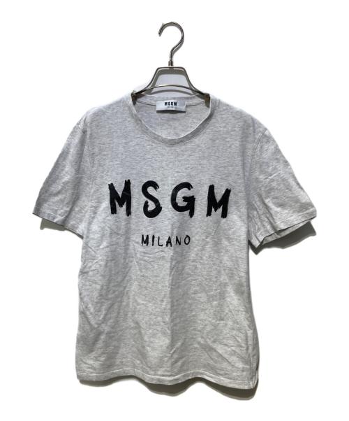MSGM（エムエスジーエム）MSGM (エムエスジーエム) ロゴTシャツ グレー サイズ:Sの古着・服飾アイテム