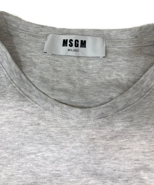 MSGM（エムエスジーエム）MSGM (エムエスジーエム) ロゴTシャツ グレー サイズ:Sの古着・服飾アイテム