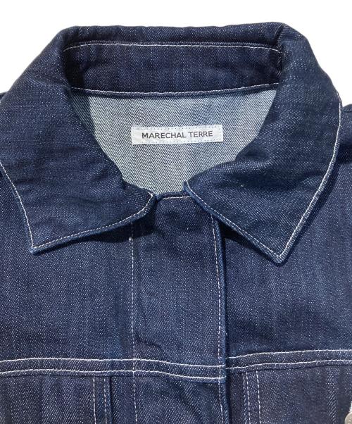 MARECHAL TERRE（マルシャルテル）MARECHAL TERRE (マルシャルテル) バックプリーツデニムジャケット インディゴ サイズ:2の古着・服飾アイテム