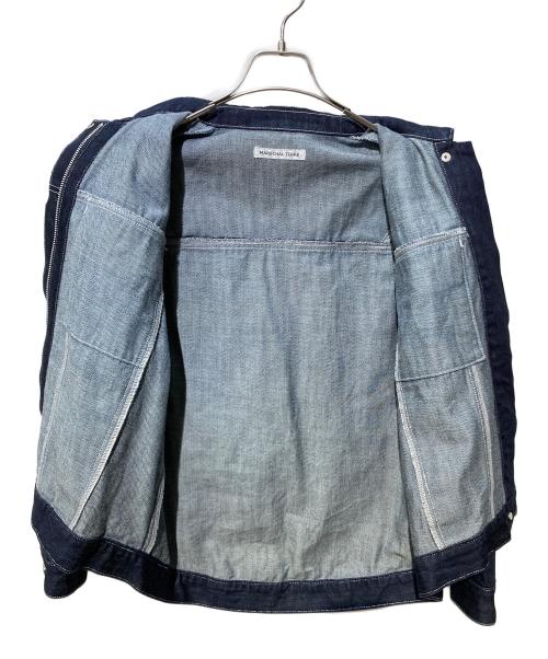 MARECHAL TERRE（マルシャルテル）MARECHAL TERRE (マルシャルテル) バックプリーツデニムジャケット インディゴ サイズ:2の古着・服飾アイテム