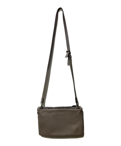GIANNI CHIARINI（ジャンニ キアリーニ）GIANNI CHIARINI (ジャンニ キアリーニ) レザーショルダーバッグ グレーの古着・服飾アイテム