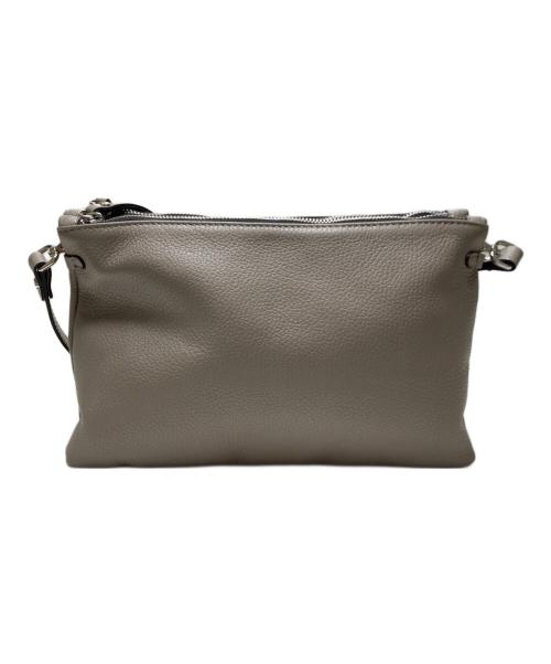 GIANNI CHIARINI（ジャンニ キアリーニ）GIANNI CHIARINI (ジャンニ キアリーニ) レザーショルダーバッグ グレーの古着・服飾アイテム