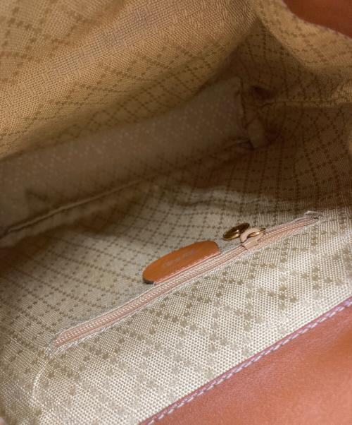 GUCCI（グッチ）GUCCI (グッチ) バンブーレザーリュック ブラウンの古着・服飾アイテム
