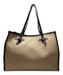 GIANNI CHIARINI（ジャンニ キアリーニ）の古着「キャンバストートバッグ」｜ベージュ