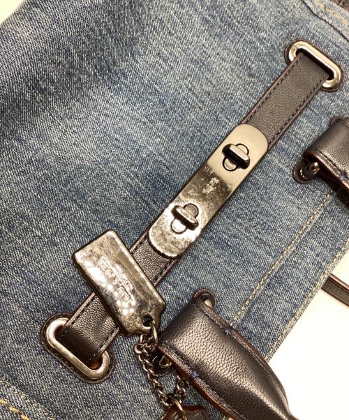 COACH（コーチ）COACH (コーチ) デニム切替2WAYバッグ インディゴの古着・服飾アイテム