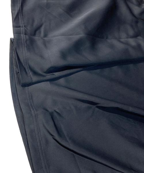 adidas（アディダス）adidas (アディダス) サテンワイドレッグパンツ ブラック サイズ:XLの古着・服飾アイテム