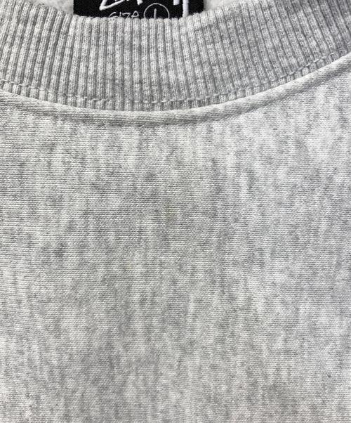 stussy（ステューシー）stussy (ステューシー) LETTERMAN CREWSロゴスウェット グレー サイズ:Lの古着・服飾アイテム