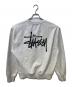 stussy (ステューシー) LETTERMAN CREWSロゴスウェット グレー サイズ:L：10000円