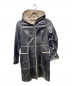 BALMAINバルマン）の古着「ラムレザーコート」｜ブラック
