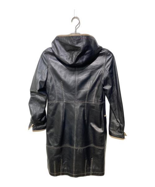 BALMAIN（バルマン）BALMAIN (バルマン) ラムレザーコート ブラック サイズ:9の古着・服飾アイテム