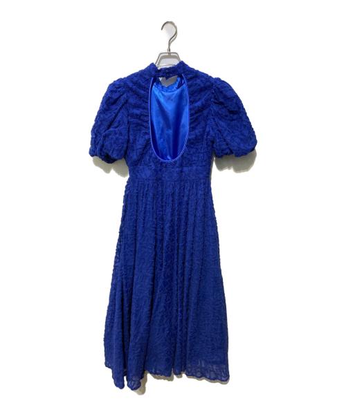 MECRE（メクル）MECRE (メクル) サーキュラージャガード ワンピース ブルー サイズ:SIZE 2の古着・服飾アイテム