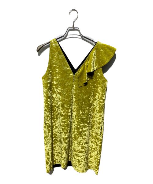 MSGM（エムエスジーエム）MSGM (エムエスジーエム) ベロアワンピース イエロー サイズ:SIZE 40の古着・服飾アイテム