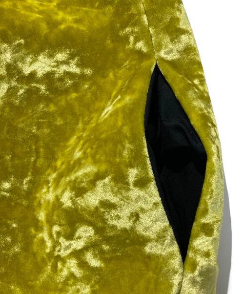 MSGM（エムエスジーエム）MSGM (エムエスジーエム) ベロアワンピース イエロー サイズ:SIZE 40の古着・服飾アイテム