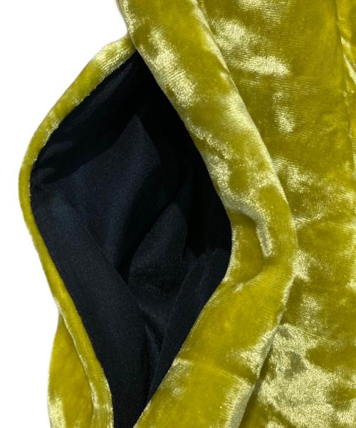 MSGM（エムエスジーエム）MSGM (エムエスジーエム) ベロアワンピース イエロー サイズ:SIZE 40の古着・服飾アイテム
