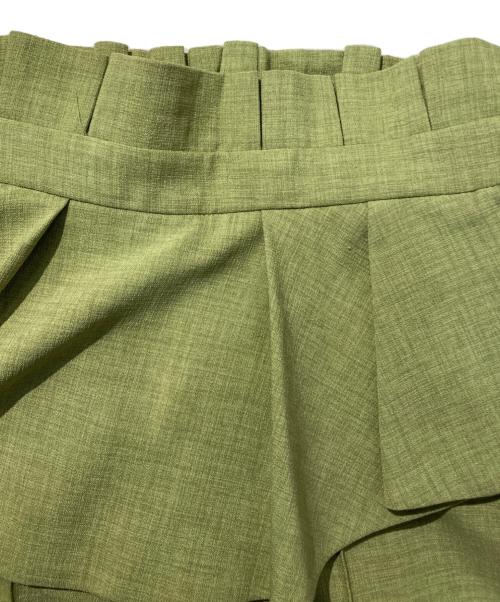 SOLOV（ソルヴ）SOLOV (ソルヴ) レイヤードパンツ グリーン サイズ:SIZE 1の古着・服飾アイテム