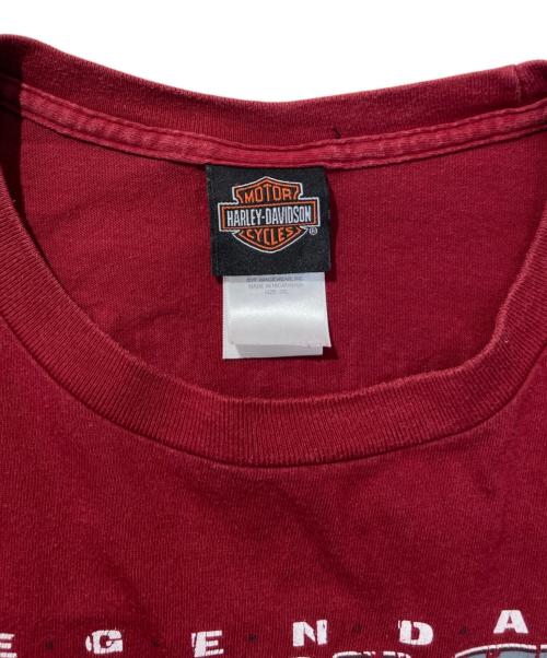 HARLEY-DAVIDSON（ハーレーダビッドソン）HARLEY-DAVIDSON (ハーレーダビッドソン) プリントカットソー レッド サイズ:2XLの古着・服飾アイテム