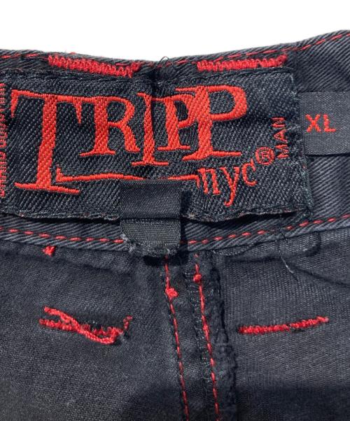 TRIPP NYC（トリップニューヨークシティー）TRIPP NYC (トリップニューヨークシティー) ボンテージワンドパンツ ブラック サイズ:XLの古着・服飾アイテム