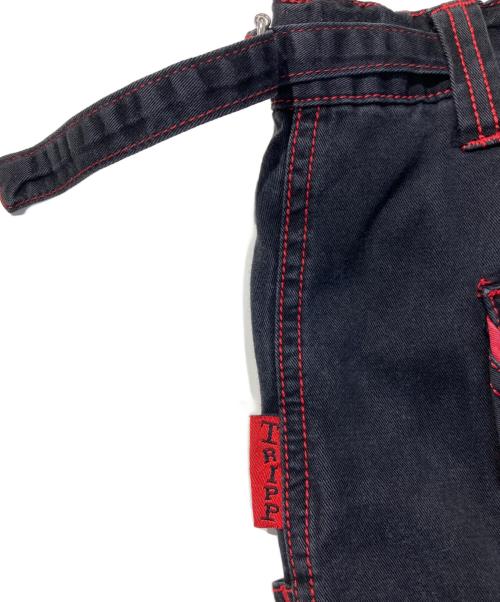 TRIPP NYC（トリップニューヨークシティー）TRIPP NYC (トリップニューヨークシティー) ボンテージワンドパンツ ブラック サイズ:XLの古着・服飾アイテム
