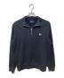 FRED PERRY（フレッドペリー）の古着「ハーフジップスウェット」｜ブラック
