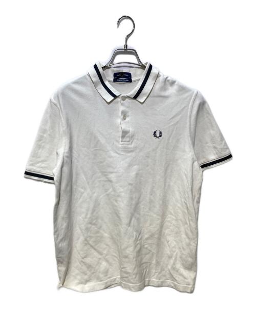 FRED PERRY（フレッドペリー）FRED PERRY (フレッドペリー) 半袖ポロシャツ ホワイト サイズ:42の古着・服飾アイテム