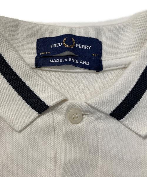 FRED PERRY（フレッドペリー）FRED PERRY (フレッドペリー) 半袖ポロシャツ ホワイト サイズ:42の古着・服飾アイテム