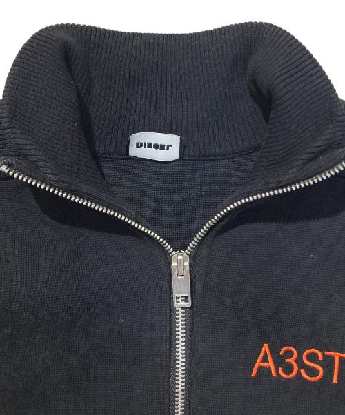 DIESEL（ディーゼル）DIESEL (ディーゼル) ジップニット ブラック サイズ:Mの古着・服飾アイテム